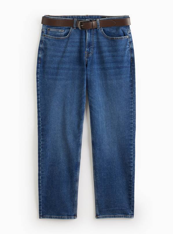 Mid Denim Ultimate Comfort Straight Fit Jeans 44S